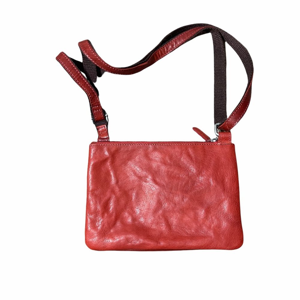 Jack Georges Red Voyager Wallet On A String X-Body - image 2